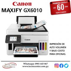 Impresora Multifuncional Canon MAXIFY GX6010